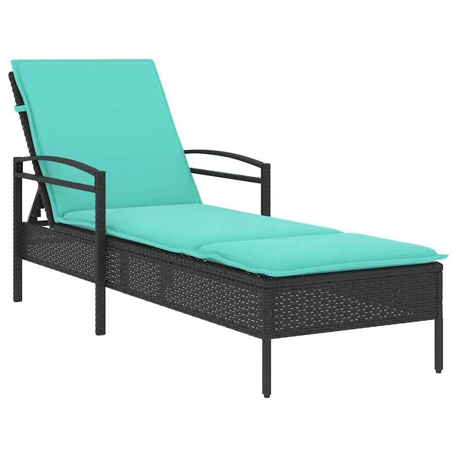 Chaise longue réglable 3 positions polyrotin Marron - 11