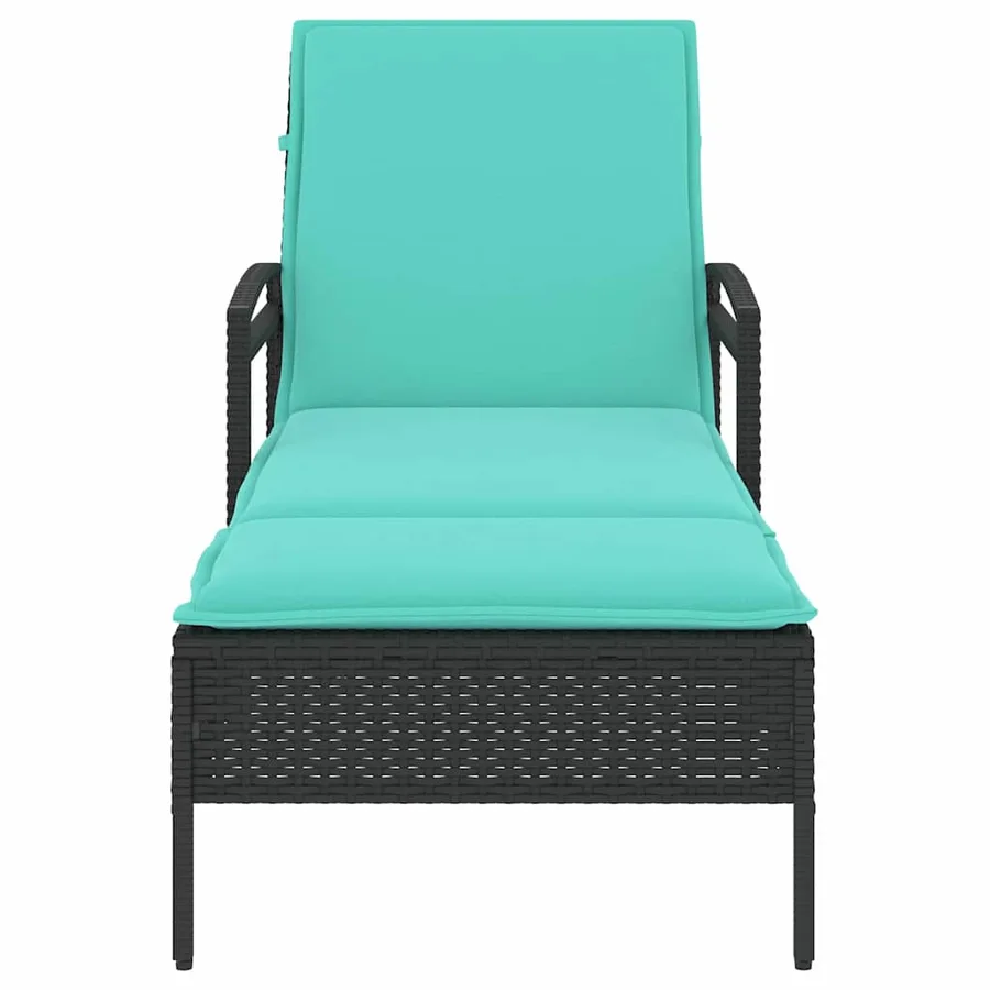 Chaise longue réglable 3 positions polyrotin Marron - 13