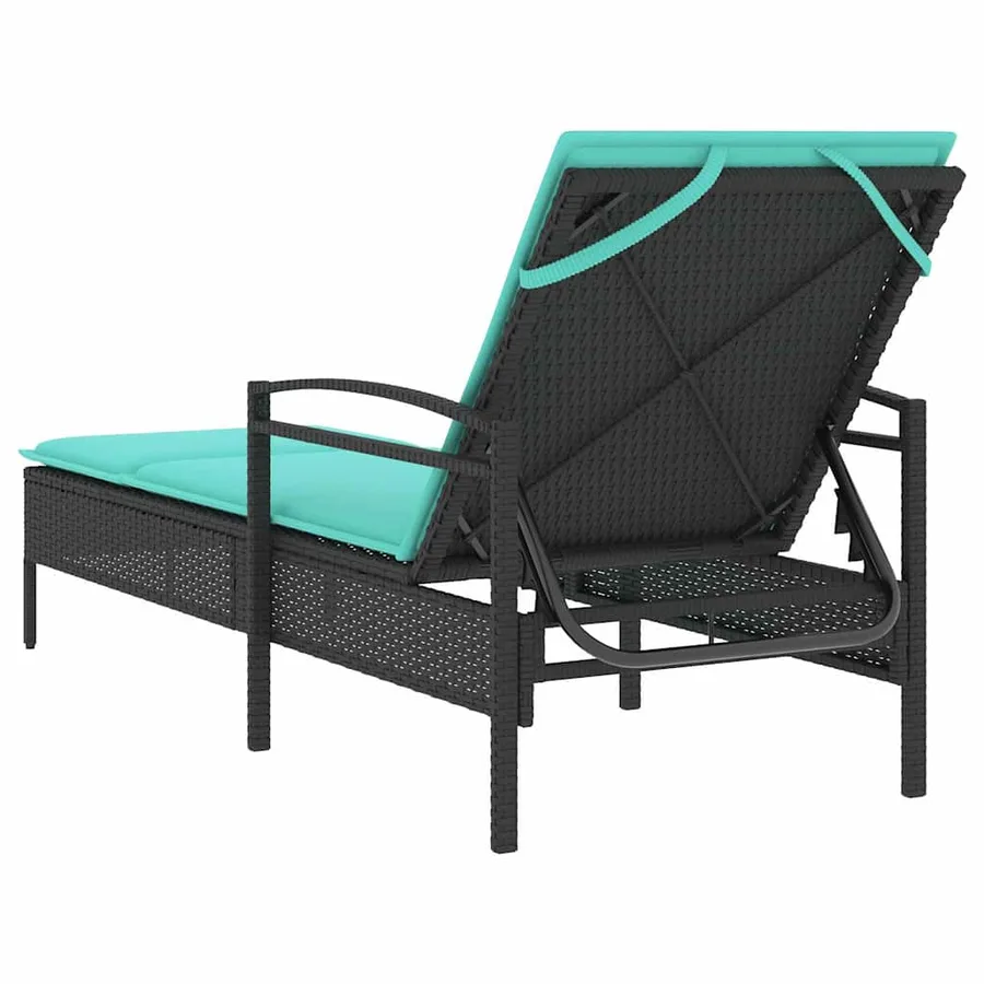 Chaise longue réglable 3 positions polyrotin Marron - 15