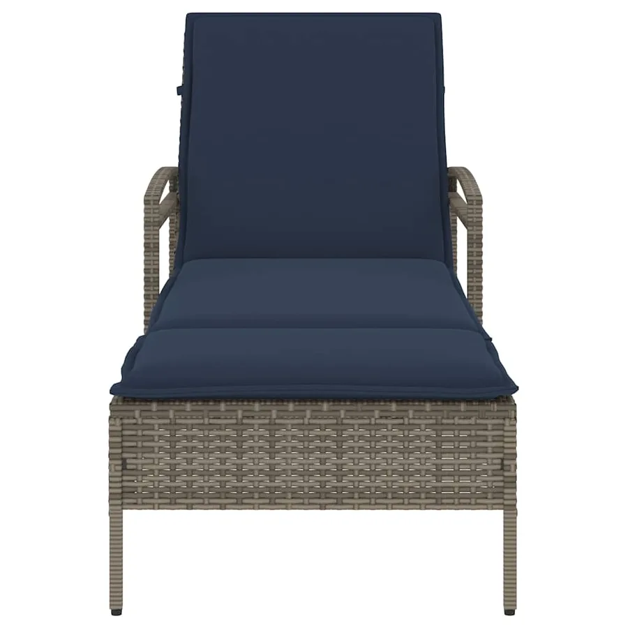 Chaise longue réglable 3 positions polyrotin Marron - 22