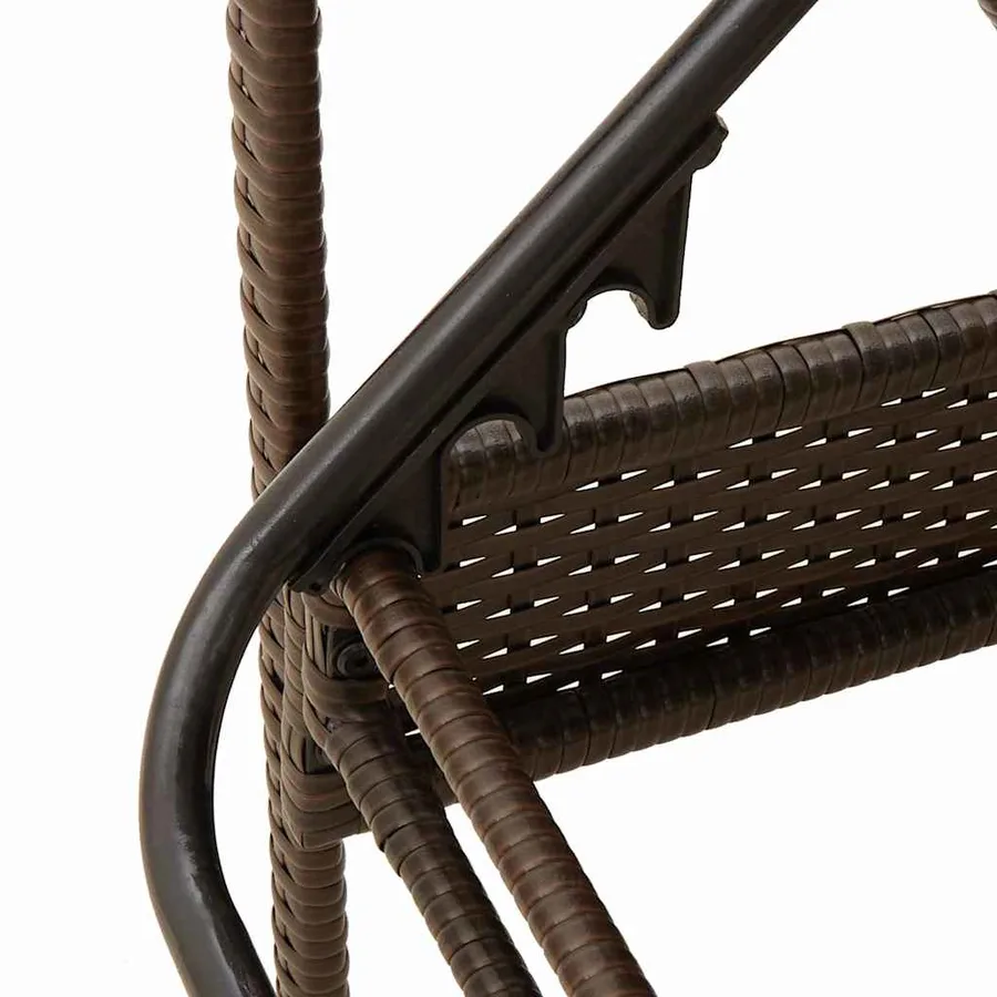Chaise longue réglable 3 positions polyrotin Marron - 7