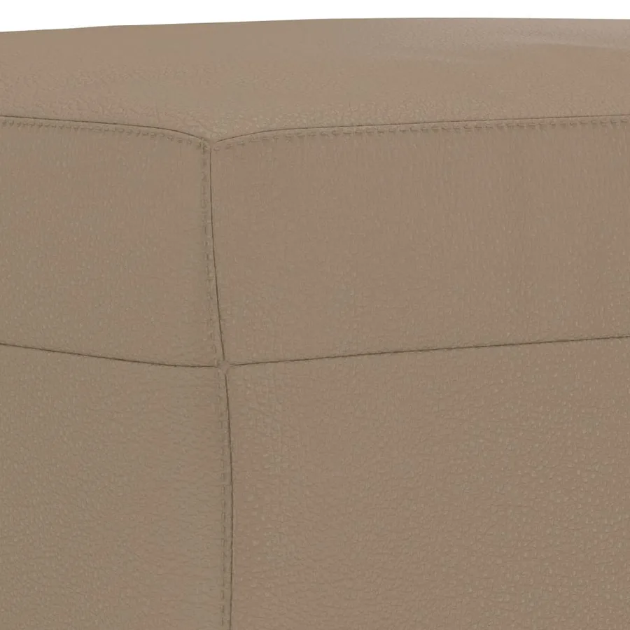 Ensemble de canapés 3 pcs avec coussins cappuccino similicuir - 9