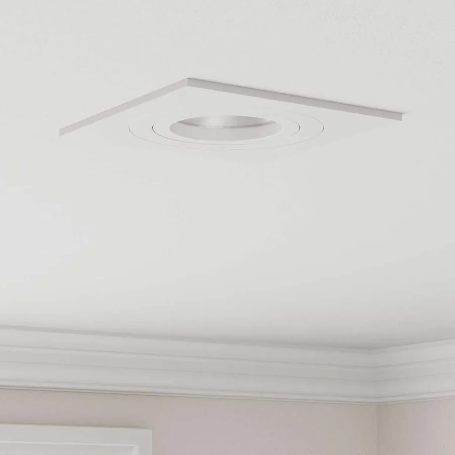 Projecteur 6 pcs Blanc 9 x 9 x 2 cm Aluminium