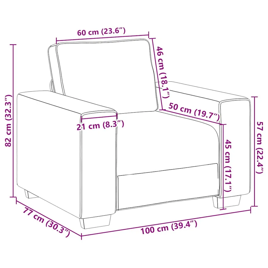 Ensemble de canapé 3 pcs avec coussins en tissu gris clair - 11