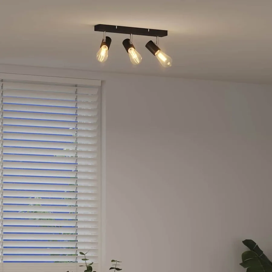Spot de plafond Noir 38 x 6,5 x 11,5 cm Métal - 4