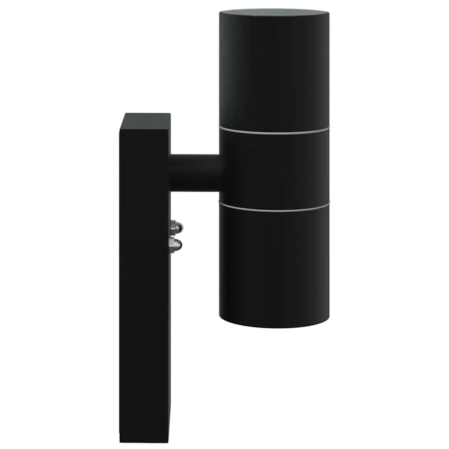 Applique Murale Extérieure 2 pcs Noir 7 x 10 x 22 cm - 6