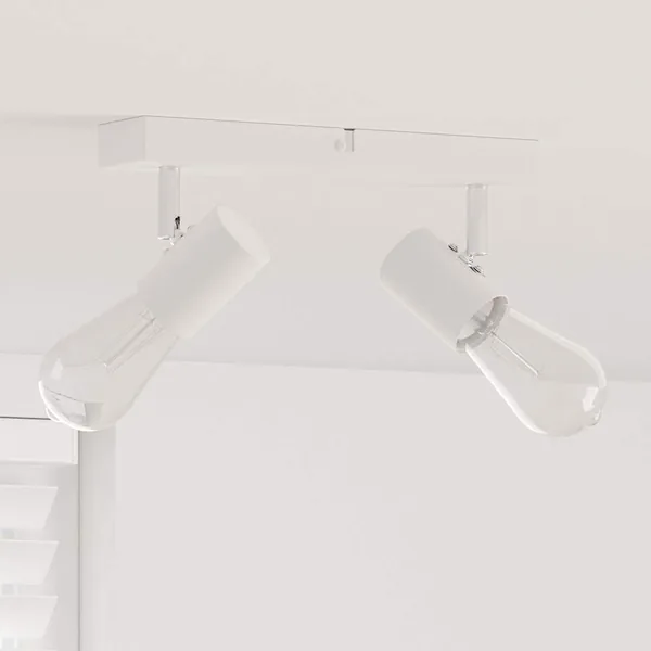 Spot de plafond Blanc 26 x 6,5 x 11,5 cm Métal
