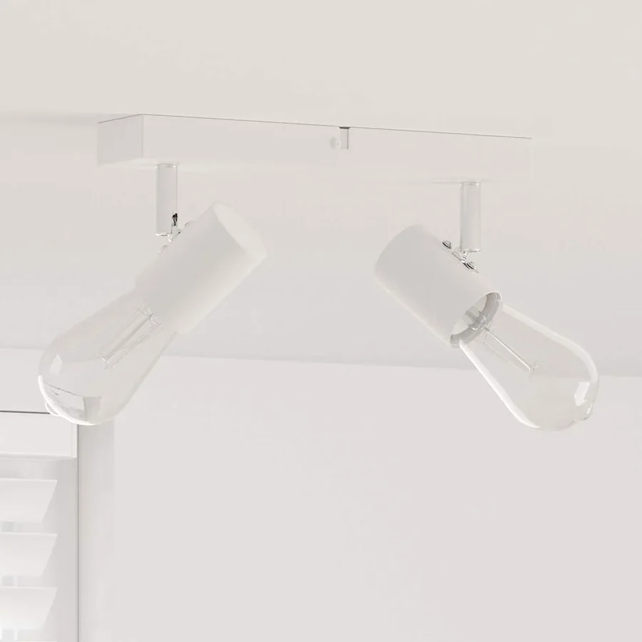 Spot de plafond Blanc 26 x 6,5 x 11,5 cm Métal