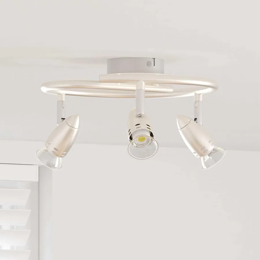 Spot de plafond Nickel 24 x 22 x 12,5 cm Métal