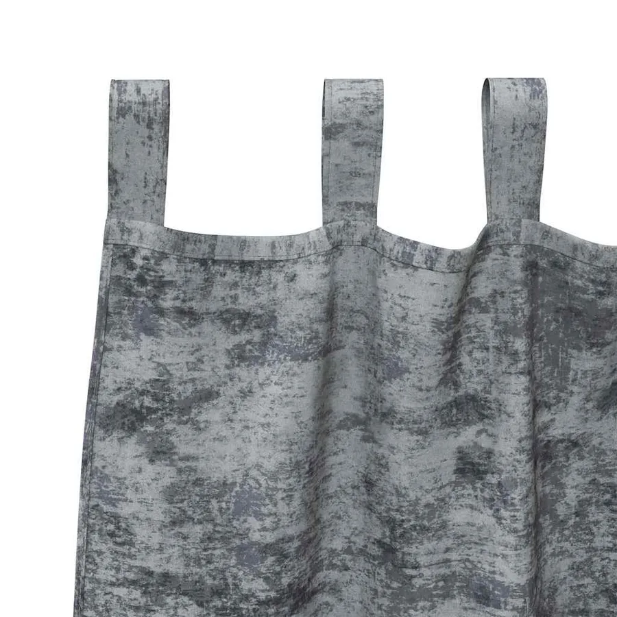 Rideaux en velours 2 pcs Gris Argenté 245 x 140 cm Velours - 5