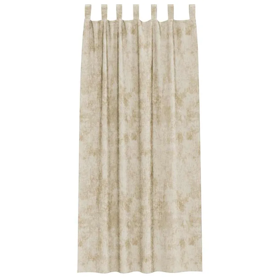 Rideaux en velours 2 pcs Crème 225 x 140 cm Velours - 4