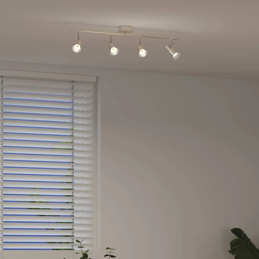 Spot de plafond Nickel 70 x 9 x 12,5 cm Acier - 4