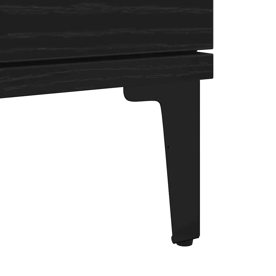 Buffet avec tiroir Chêne noir 60 x 35 x 70 cm Bois d'ingénierie - 10