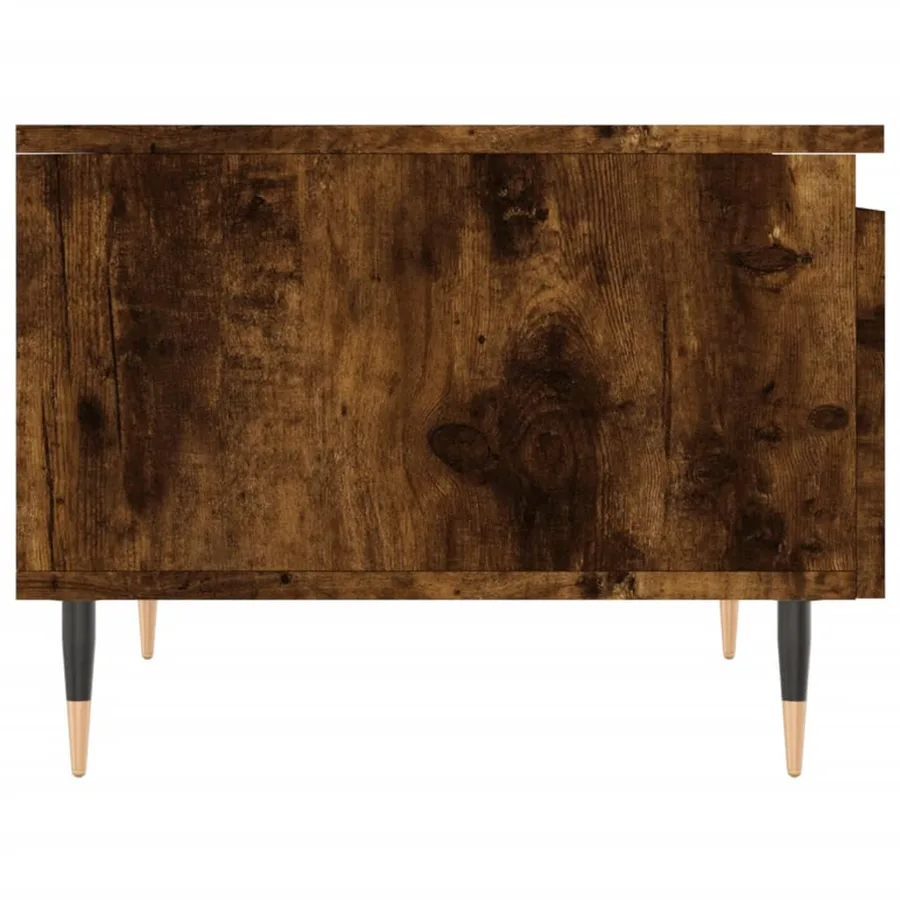 Tables basses 2 pcs chêne fumé 50x46x35 cm bois d'ingénierie - 8