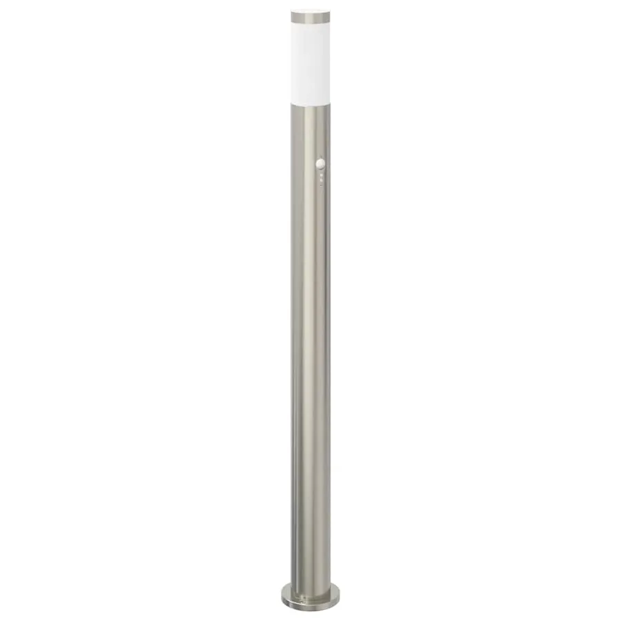 Bornes lumineuses avec détecteur lot de 3 110 cm acier inoxydable IP44 - 4