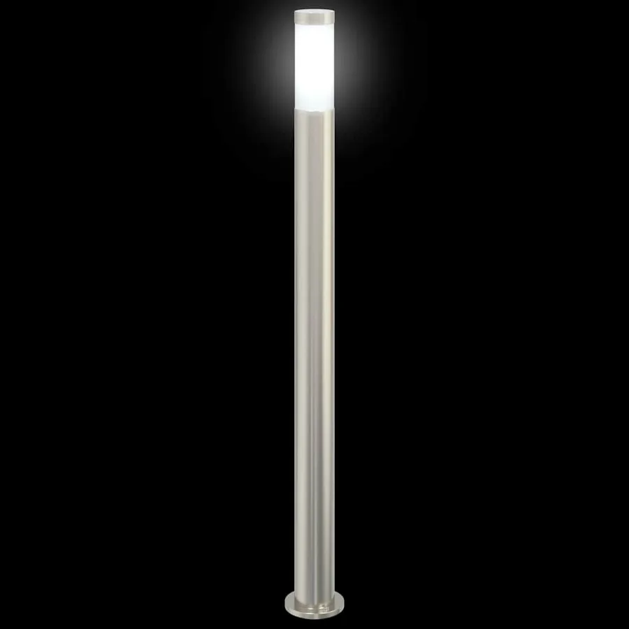 Borne lumineuse lot de 3 110 cm acier inoxydable IP44 - 5
