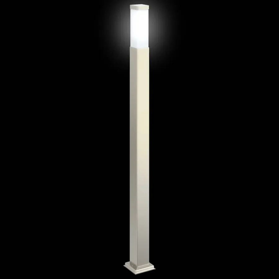 Borne lumineuse lot de 3 110 cm acier inoxydable IP44 - 5