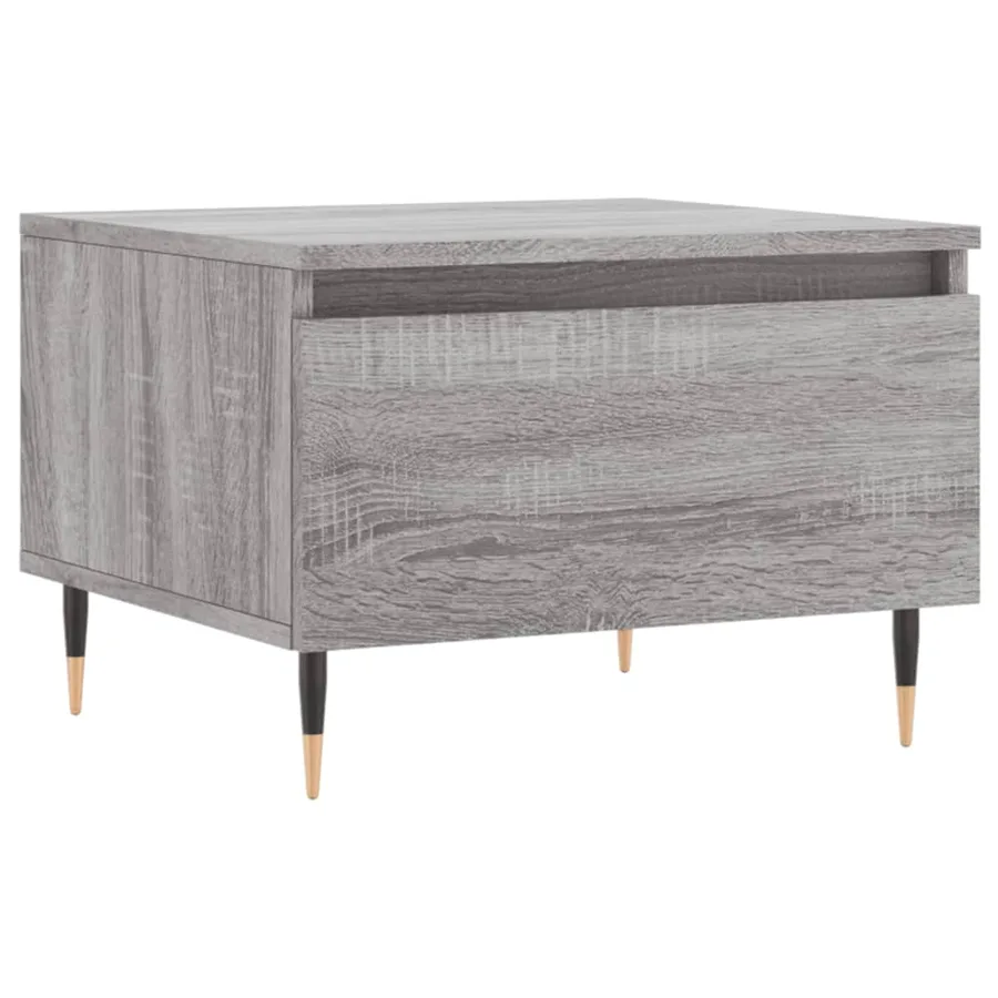 Tables basses 2 pcs sonoma gris 50x46x35 cm bois d'ingénierie - 5