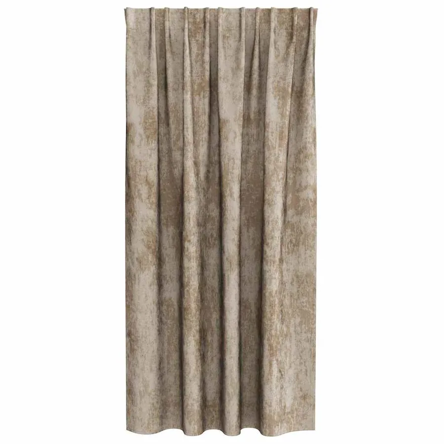 Rideaux en velours 2 pcs Champagne 175 x 140 cm Velours - 4