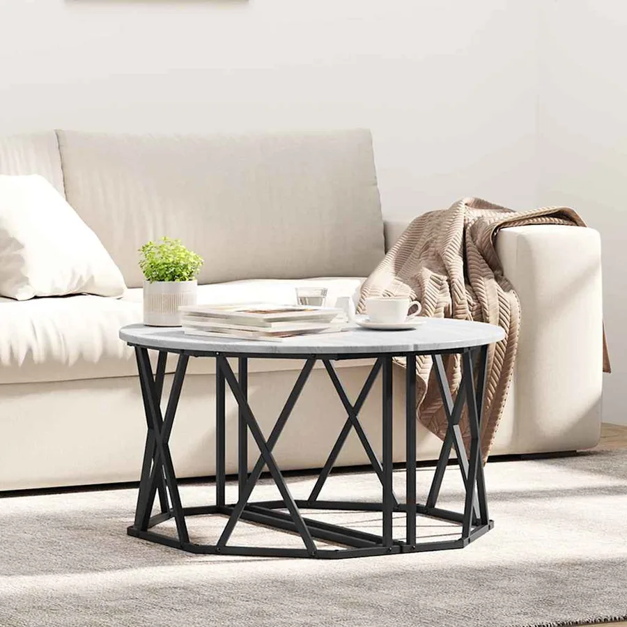 Table basse Gris Sonoma 80 x 80 x 42 cm