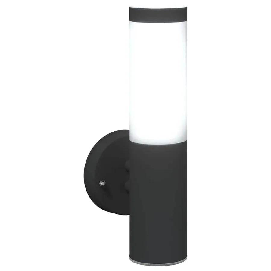 Applique Murale Extérieure 2 pcs Noir 15 x 7,5 x 33 cm - 10
