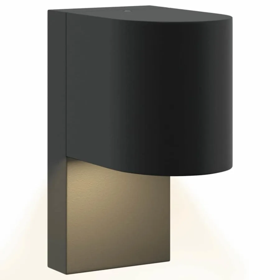 Applique Murale Extérieure 2 pcs Noir 12 x 7 x 15 cm - 10