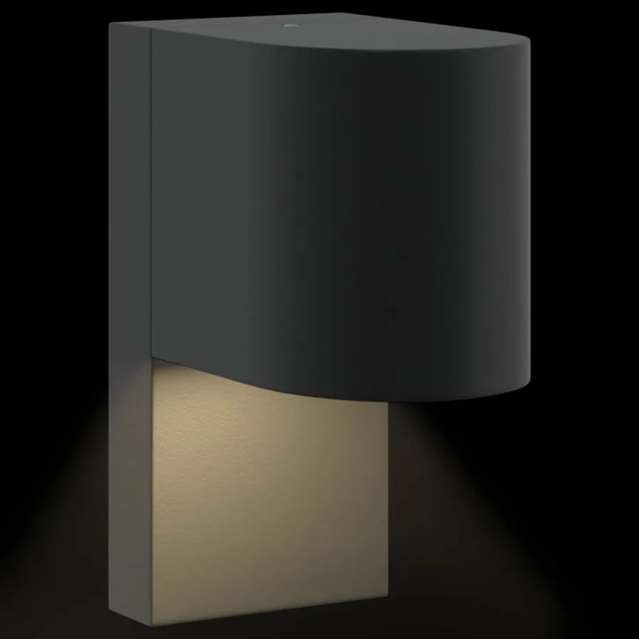Applique Murale Extérieure 2 pcs Noir 12 x 7 x 15 cm - 11