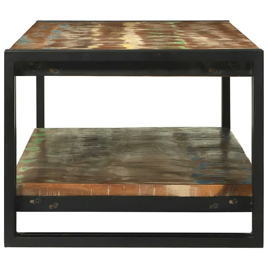Table basse Multicolore 120 x 50 x 38 cm Bois Recyclé Solide - 4