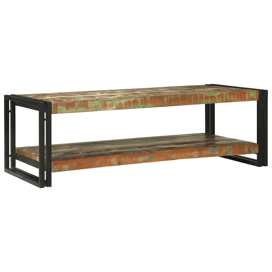 Table basse Multicolore 120 x 50 x 38 cm Bois Recyclé Solide - 5