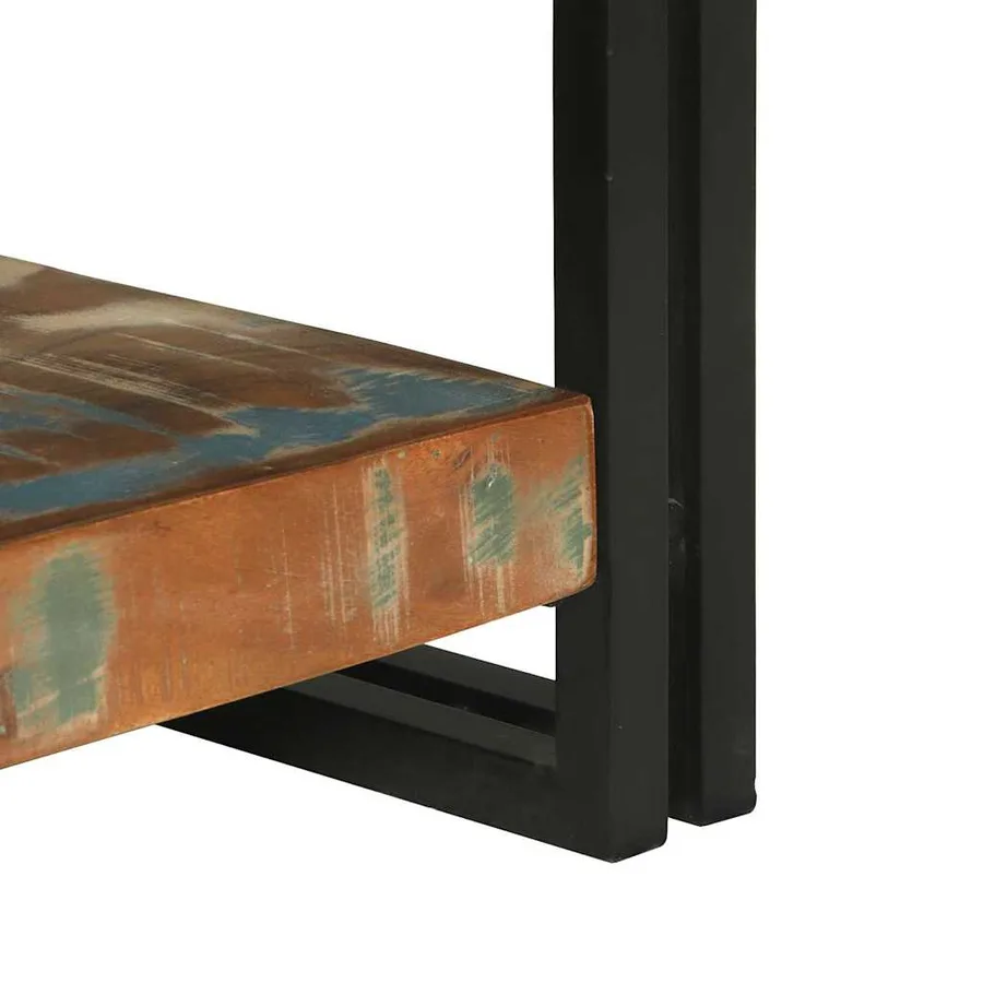Table basse Multicolore 120 x 50 x 38 cm Bois Recyclé Solide - 7