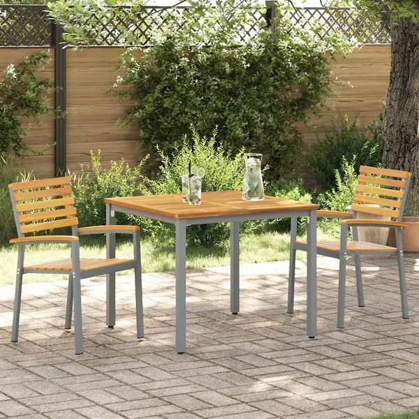 Chaise de jardin 2 pcs Marron 56 x 57 x 87 cm