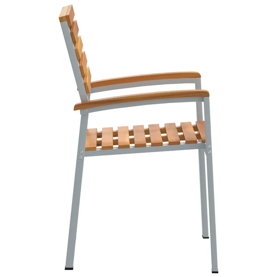 Chaise de jardin 2 pcs Marron 56 x 57 x 87 cm - 6