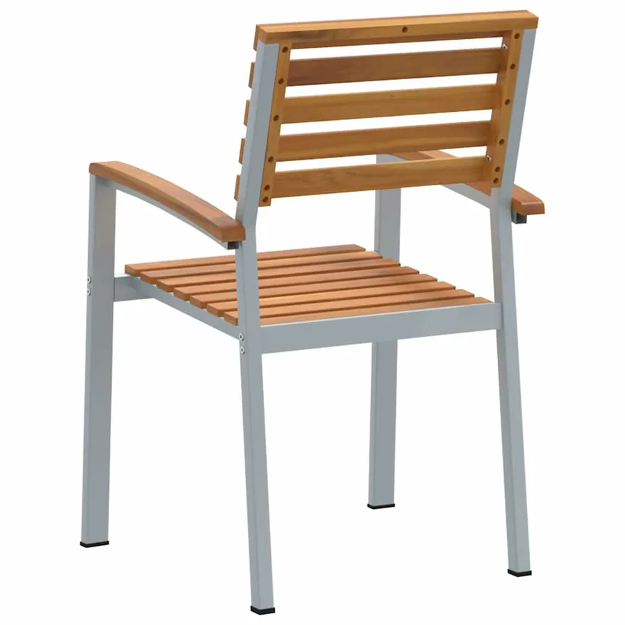 Chaise de jardin 2 pcs Marron 56 x 57 x 87 cm - 7