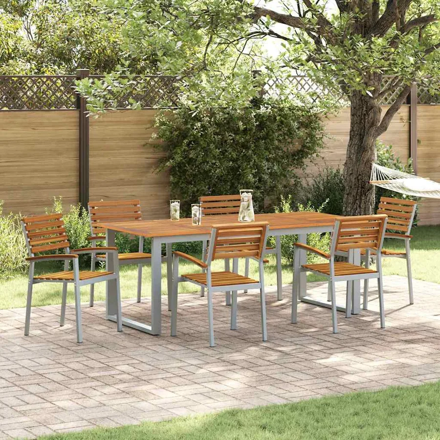 Chaise de jardin 6 pcs Marron 56 x 57 x 87 cm