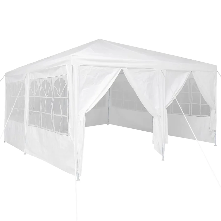Tente de fête Blanc 400 x 400 x 266 cm Polyéthylène - 2
