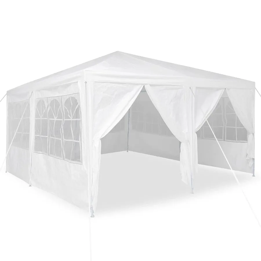 Tente de fête Blanc 400 x 400 x 266 cm Polyéthylène - 3