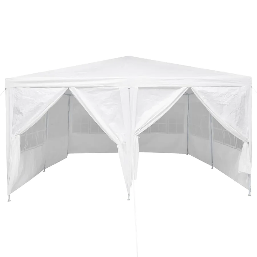 Tente de fête Blanc 400 x 400 x 266 cm Polyéthylène - 5