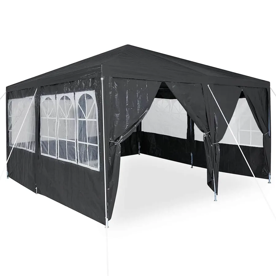 Tente de fête Anthracite 400 x 400 x 266 cm Polyéthylène - 3