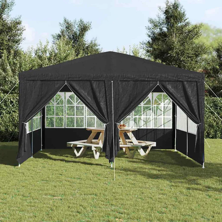 Tente de fête Anthracite 400 x 400 x 266 cm Polyéthylène - 4