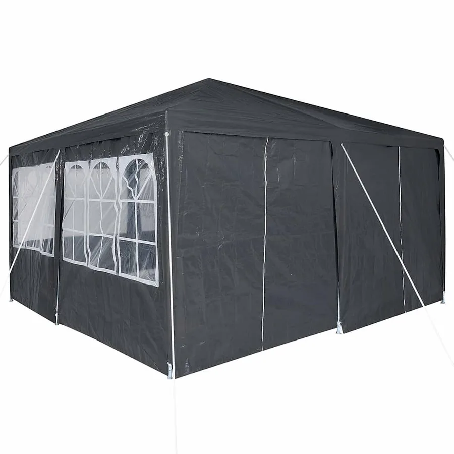 Tente de fête Anthracite 400 x 400 x 266 cm Polyéthylène - 9