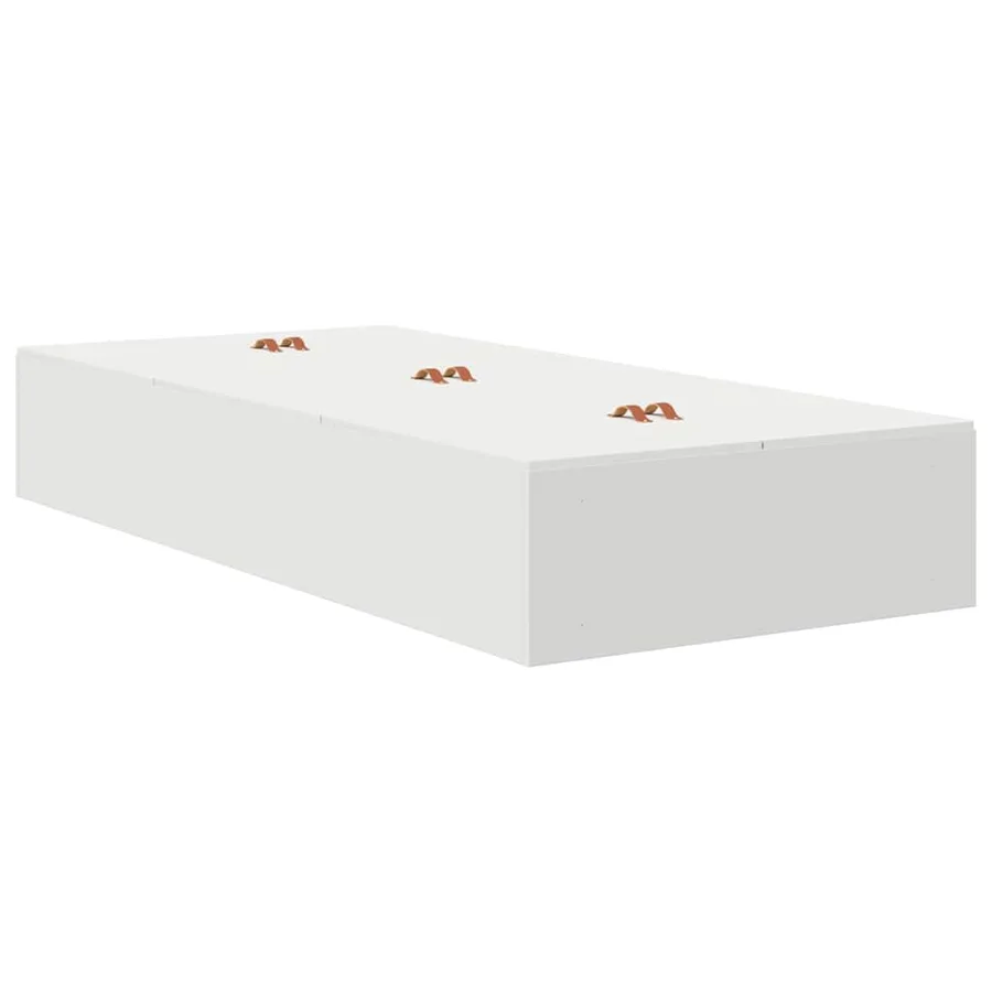 Cadre de lit avec rangement Blanc 90 x 200 cm Bois d'ingénierie - 5