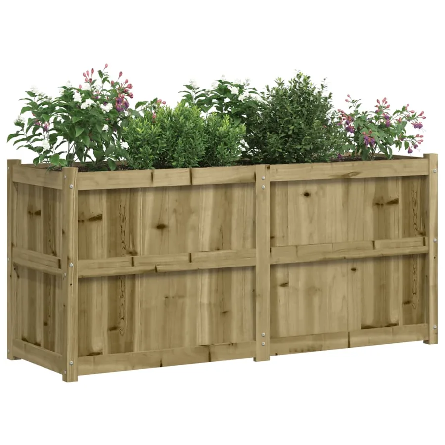 Jardinière 150x50x70 cm bois de pin imprégné - 4