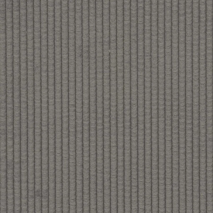 Canapé modulable avec coussins en tissu velours côtelé gris clair - 8