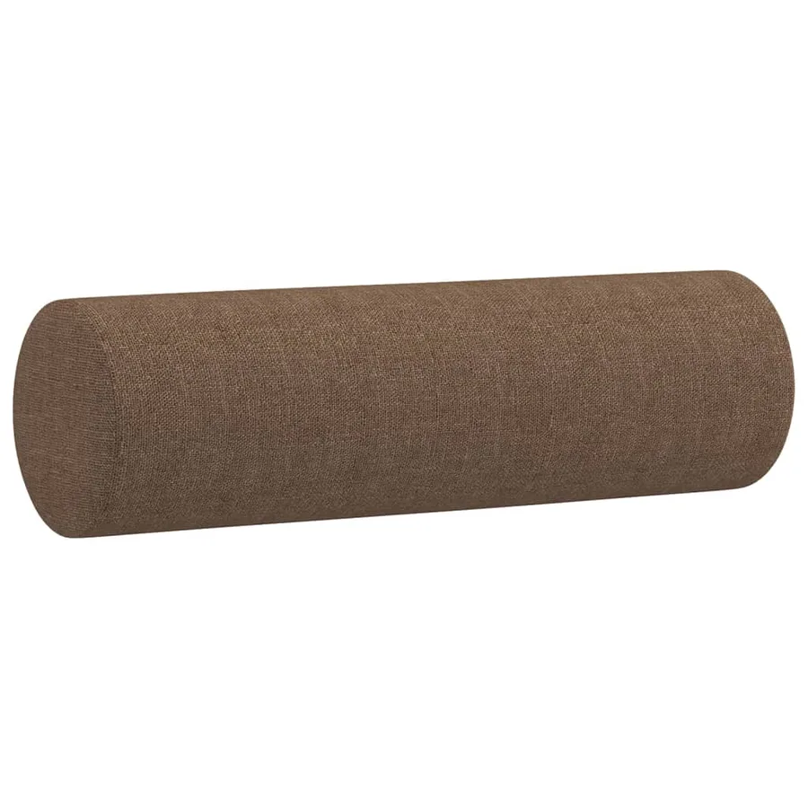 Ensemble de canapés 3 pcs avec coussins marron tissu - 7