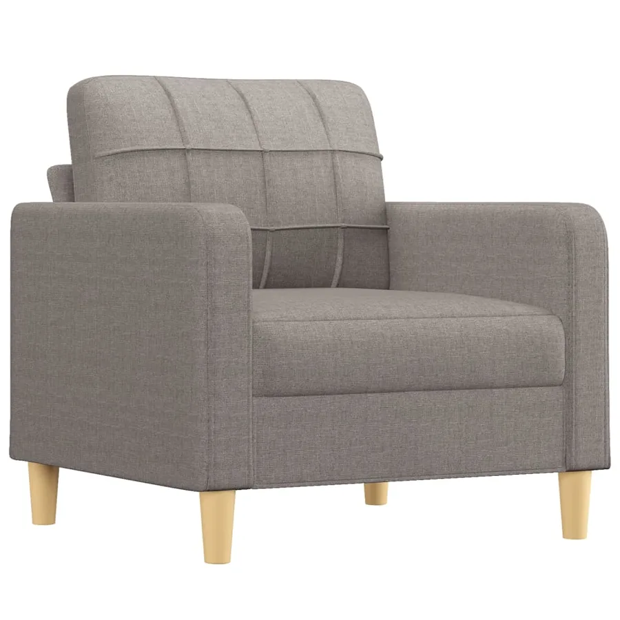 Ensemble de canapés 4 pcs avec coussins taupe tissu - 3