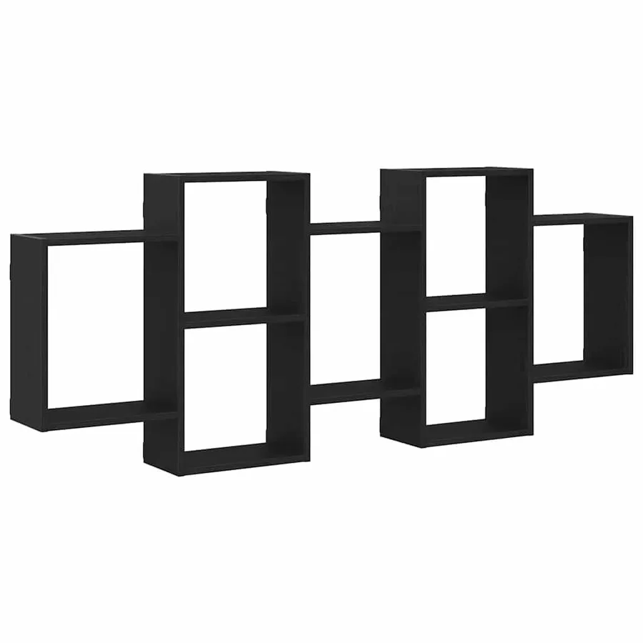 Étagère murale en chêne noir 159 x 18 x 65 cm bois d'ingénierie - 2