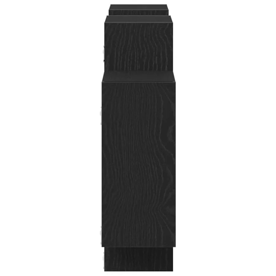 Étagère murale en chêne noir 159 x 18 x 65 cm bois d'ingénierie - 6