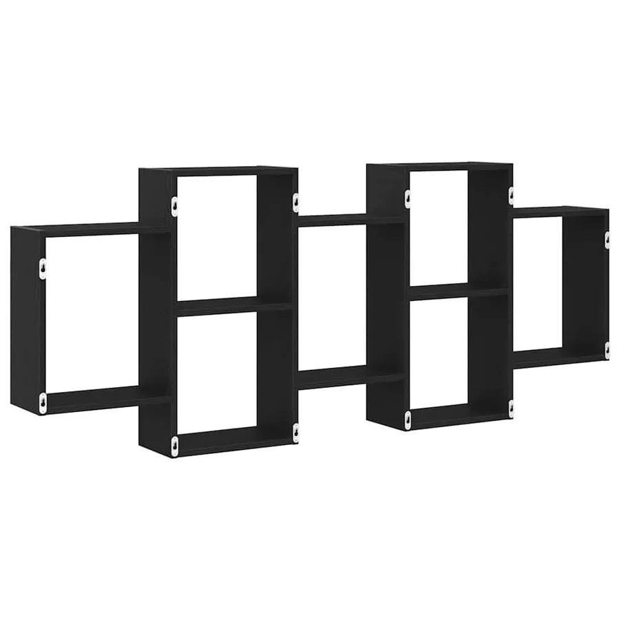 Étagère murale en chêne noir 159 x 18 x 65 cm bois d'ingénierie - 7