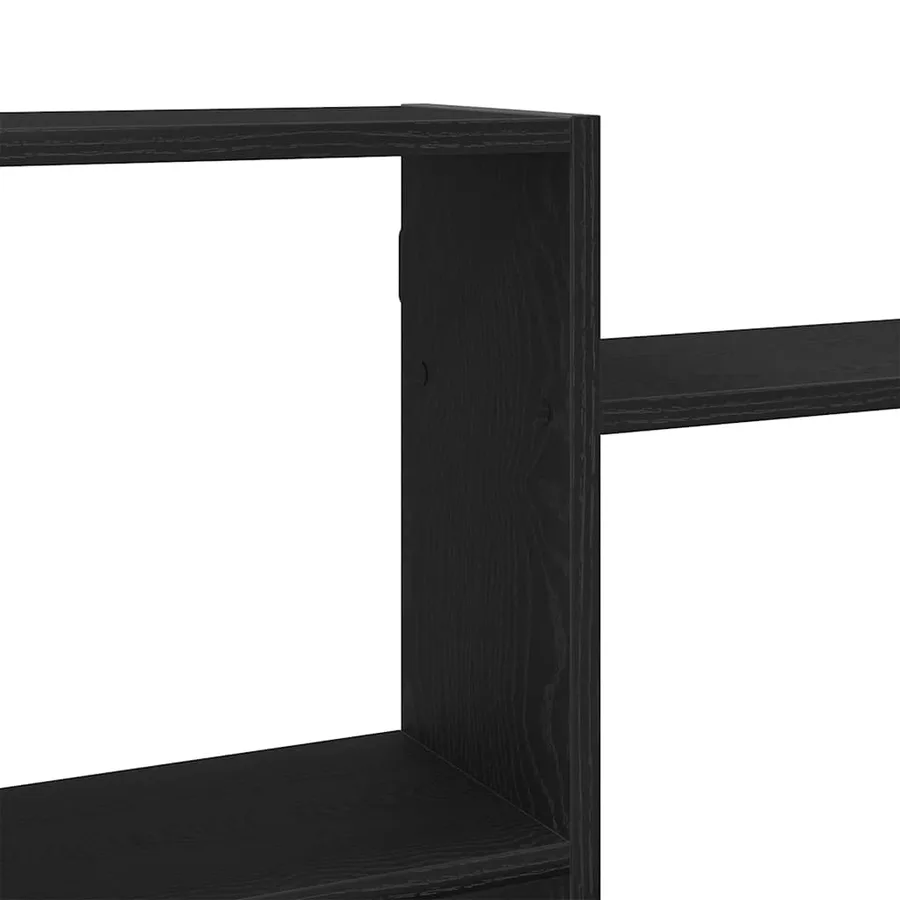 Étagère murale en chêne noir 159 x 18 x 65 cm bois d'ingénierie - 8