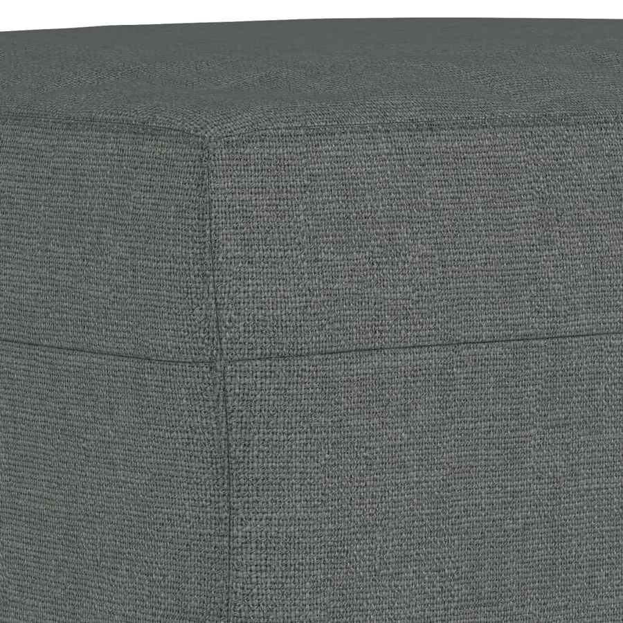 Ensemble de canapés 3 pcs coussins gris foncé tissu - 8